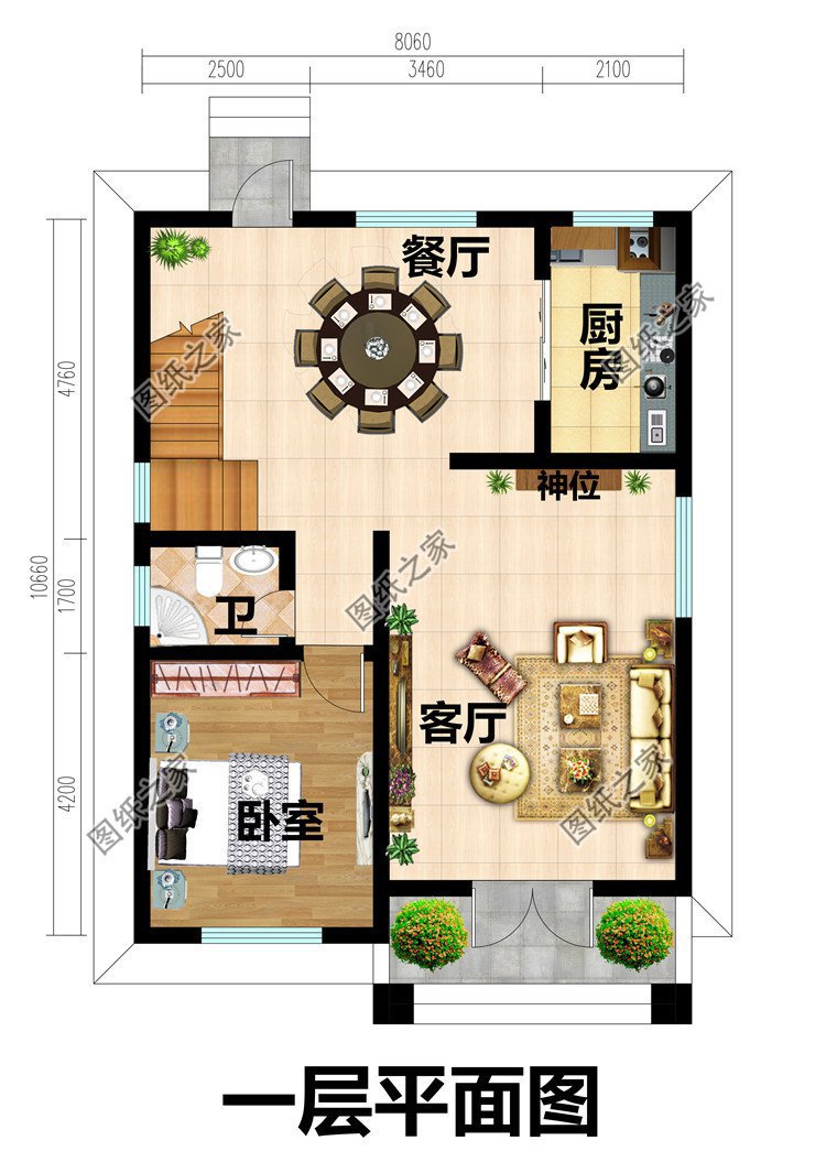 小户型三层农村别墅设计，巧妙地设计提升屋内空间利用率