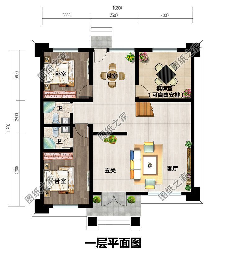 新中式农村别墅设计，外观造型稳重大气，室内布局十分舒适