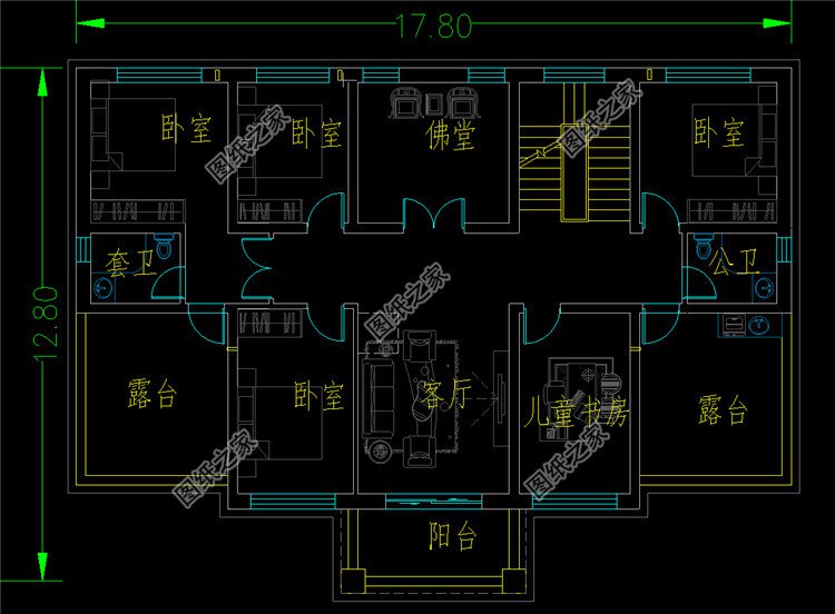 农村5间2层设计图大全图片