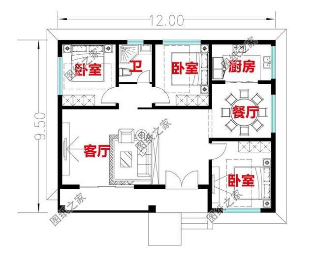 农村一层别墅设计，简单实用还好看，不容错过的好户型