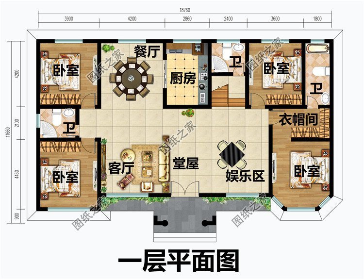 农村建房就选一层户型，简单实用还接地气更适合爸妈养老