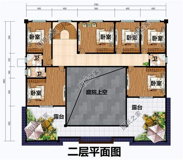 中式四合院别墅设计图，本土化建筑的代表，更受农村欢迎