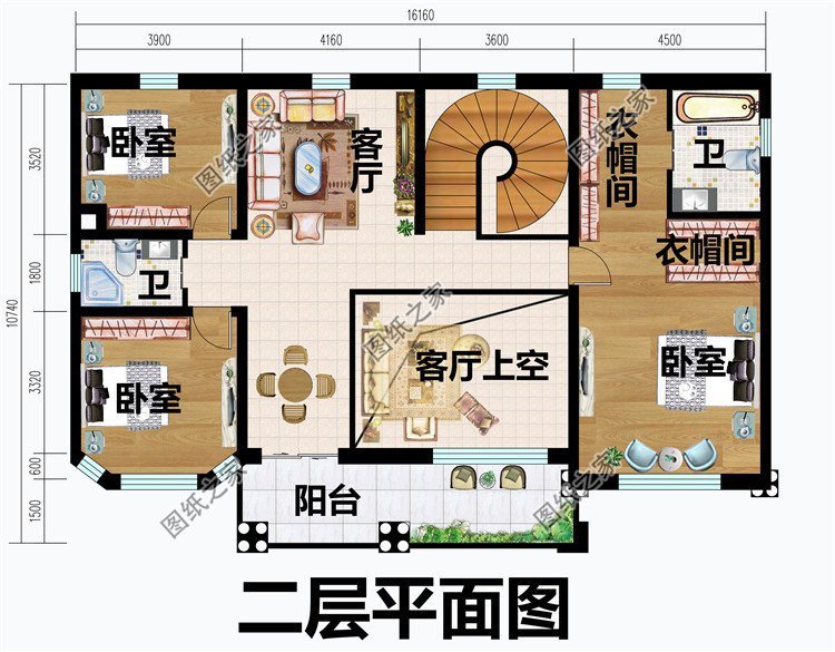 乡村二层自建房设计，预算不足首选款式，农村建房拿去参考