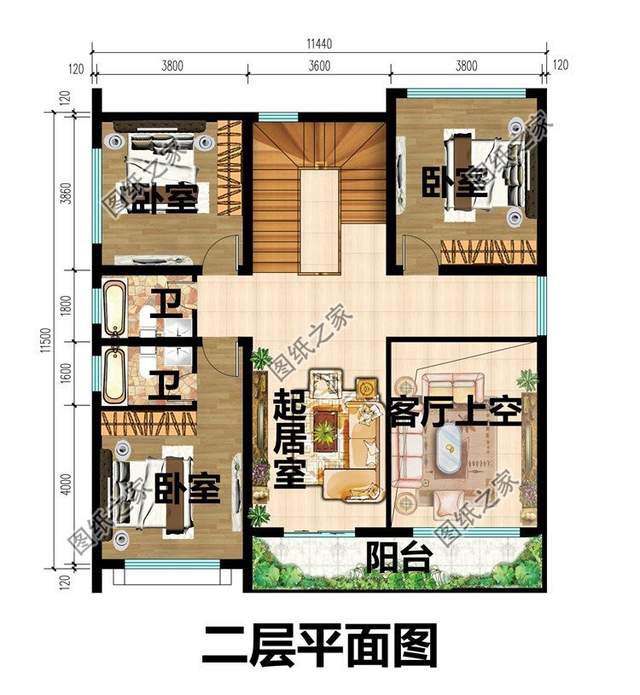 农村自建房设计推荐，造型轮廓饱满有力，室内简单实用