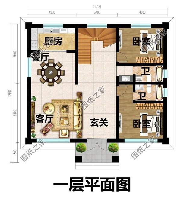 简欧式二层自建房设计，大方得体，妥妥的建房首选