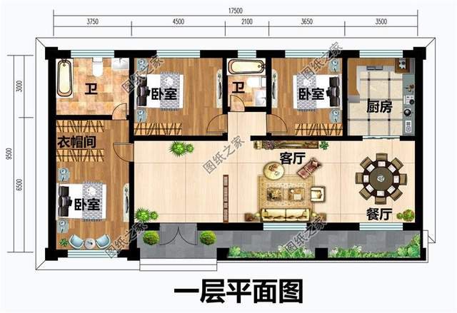 农村一层自建房设计，空间利用率高，简单时尚造价低