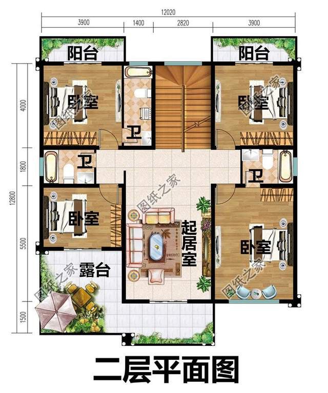 三款平屋顶别墅设计，实用大气还省钱，北方朋友快来看看吧