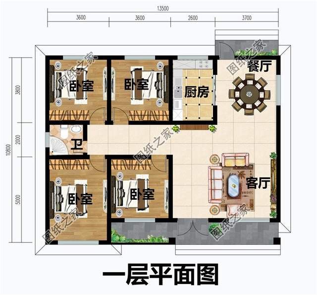 实用一层小别墅设计，占地百来平造价15万以内，经济实用的选择