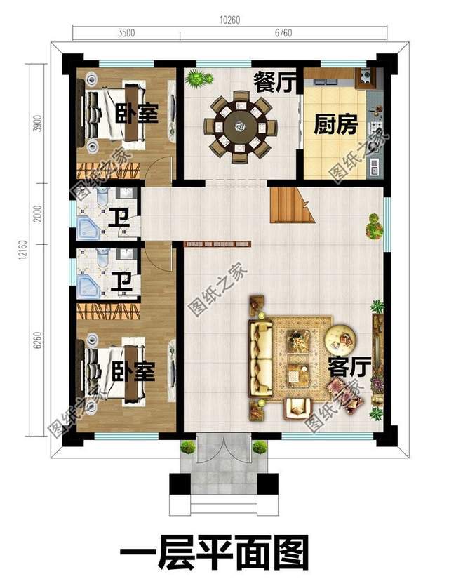 农村自建别墅设计，以实用为主外观经典大气，深受老百姓的喜爱