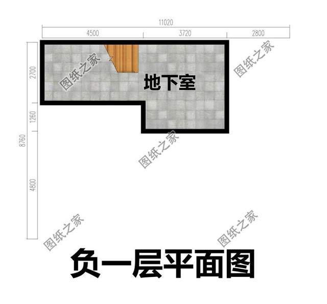 三层带地下室农村别墅，增加使用空间，既防潮还能储物