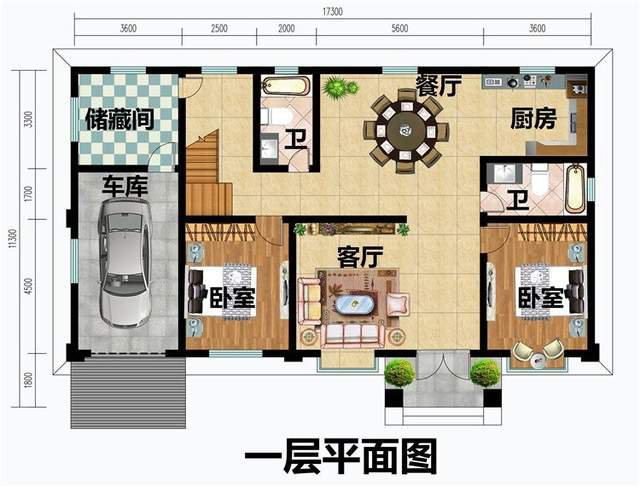 3款实用型自建房推荐，带车库设计可停车可储物，建房必备