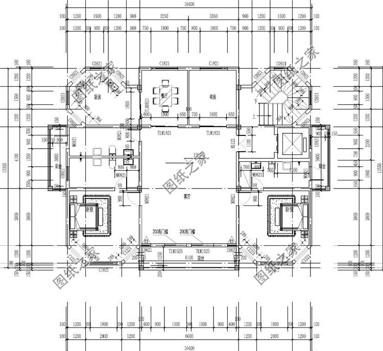 五层别墅设计图四层