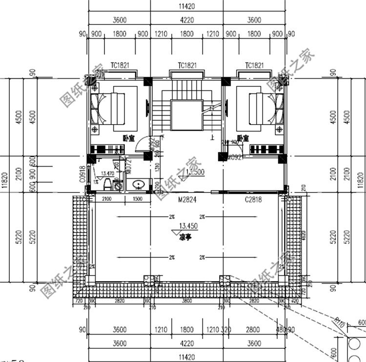 五层11x11.8米别墅设计方案五层