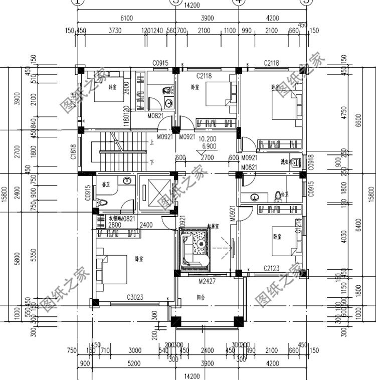 188平方的大别墅设计图三层