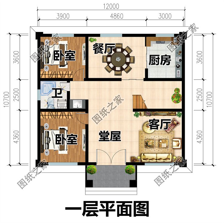 二层农村别墅设计图1