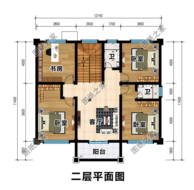 经典三层别墅设计图2