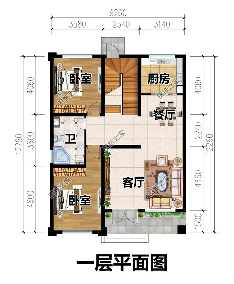 两间二层农村自建房2