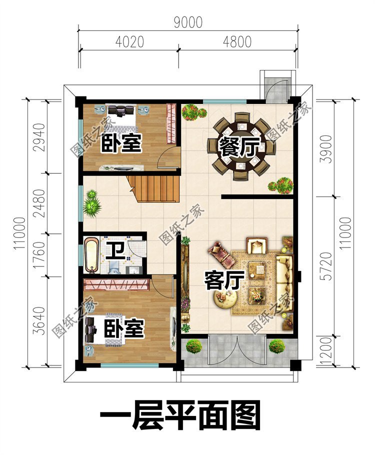 图纸之家E2309效果图和户型图展示