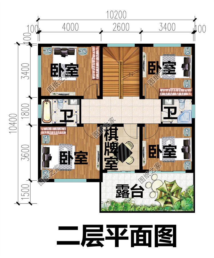 88平农村二层别墅3