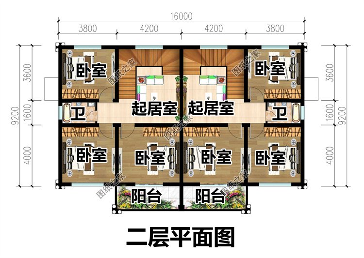 农村兄弟双拼自建房3