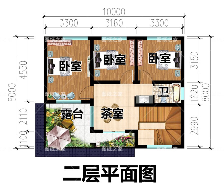 8款乡村别墅图，爆款户型，实用又气派