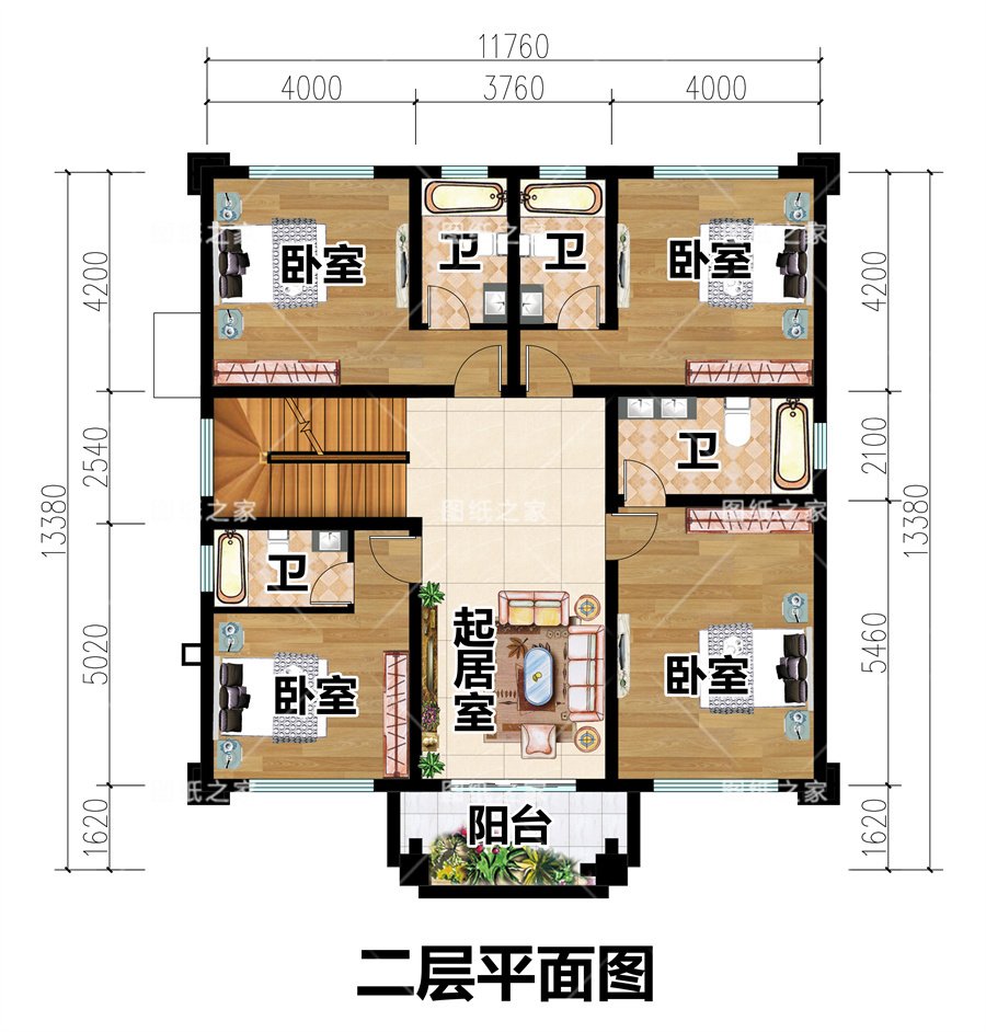 8款乡村别墅图，爆款户型，实用又气派