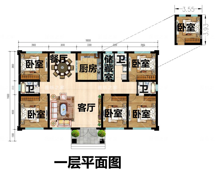 8款乡村别墅图，爆款户型，实用又气派