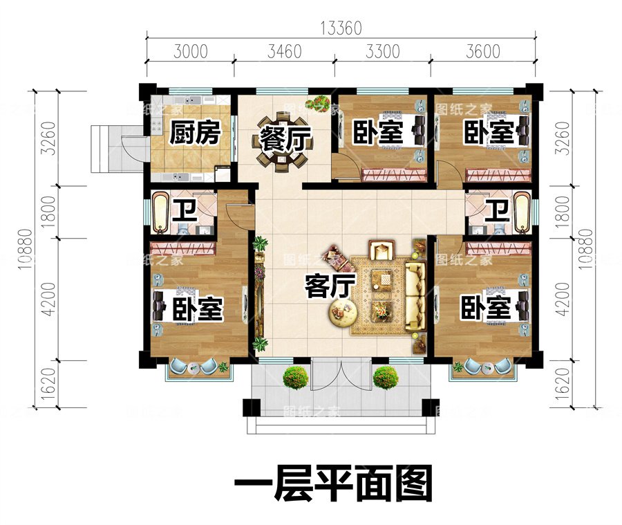 8款乡村别墅图，爆款户型，实用又气派