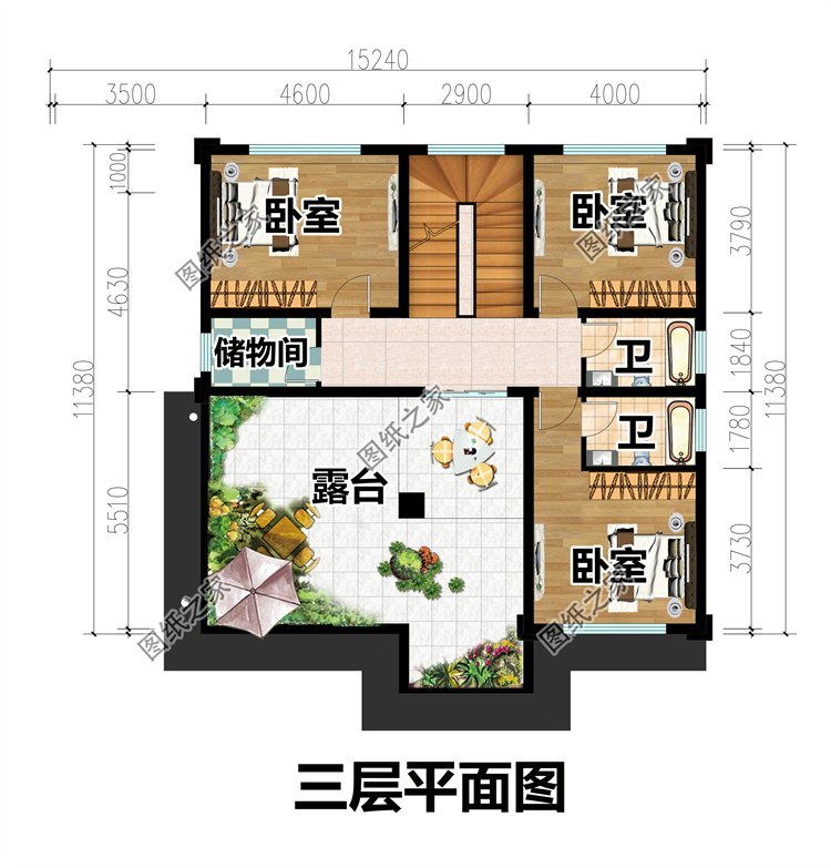 农村三层别墅4