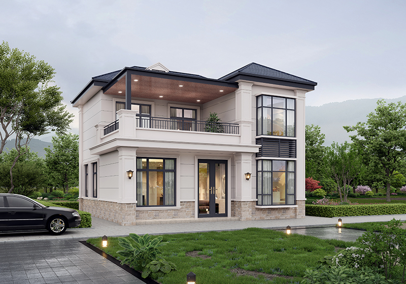 爆款二层自建房别墅设计图，不追求奢华，建个温馨实用的家