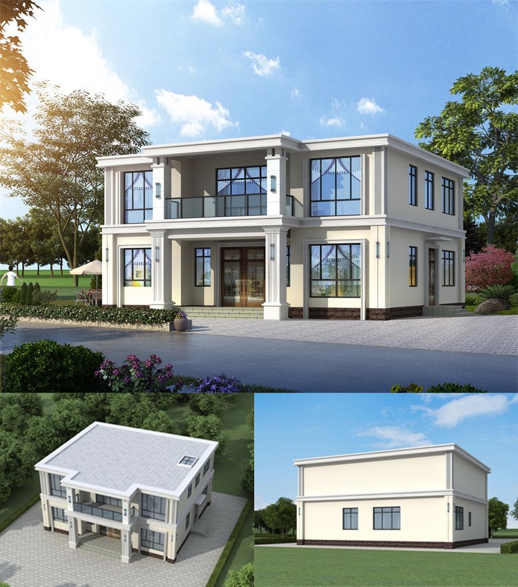 网红款二层对称小别墅设计图1