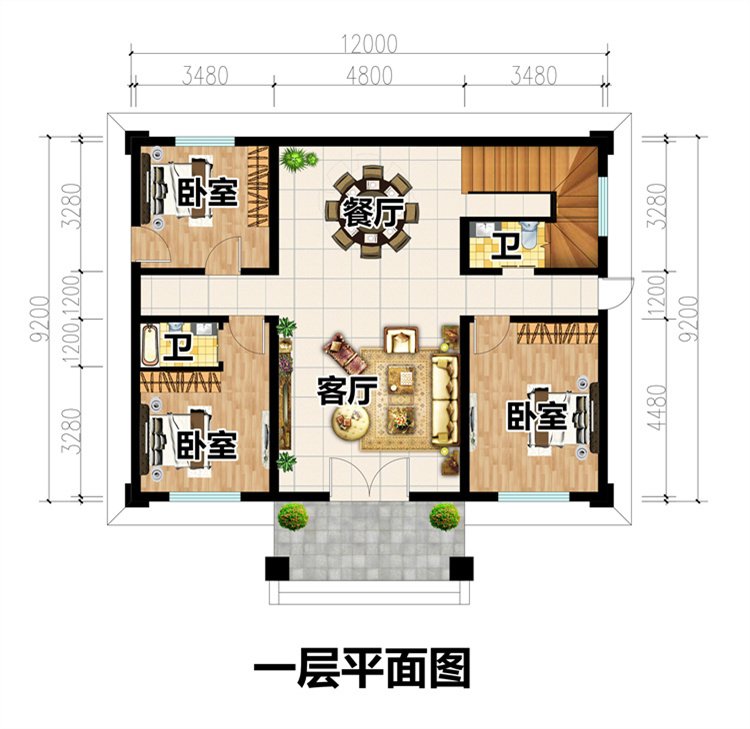 爆火二层自建小别墅设计方案2