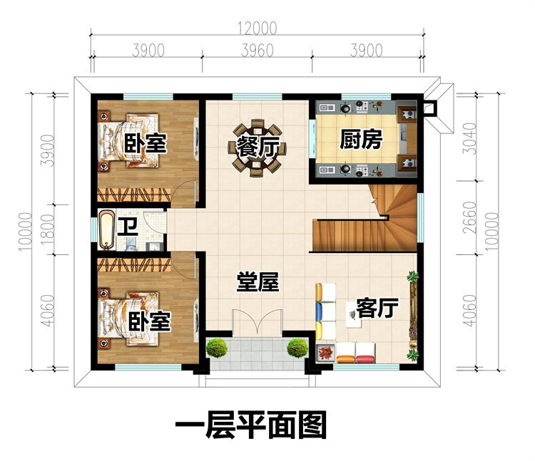 二层农村自建房别墅设计2