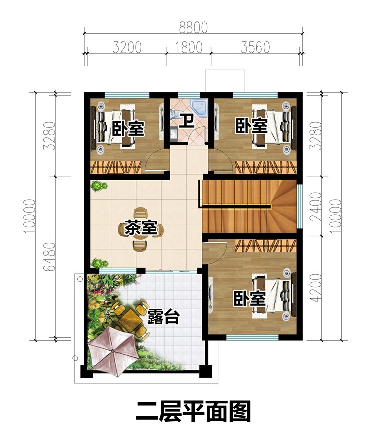 实用小占地二层别墅设计图3