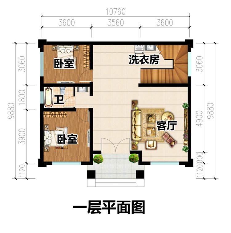 典雅大气二层官帽房设计图2