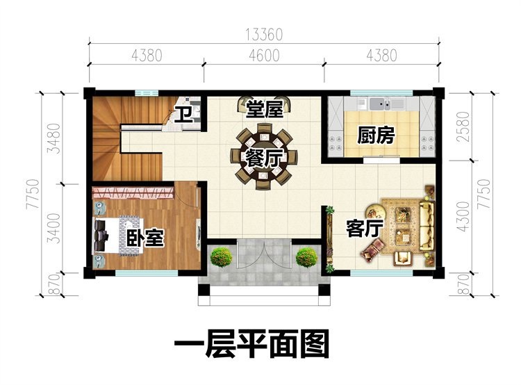 高品质二层别墅设计图2