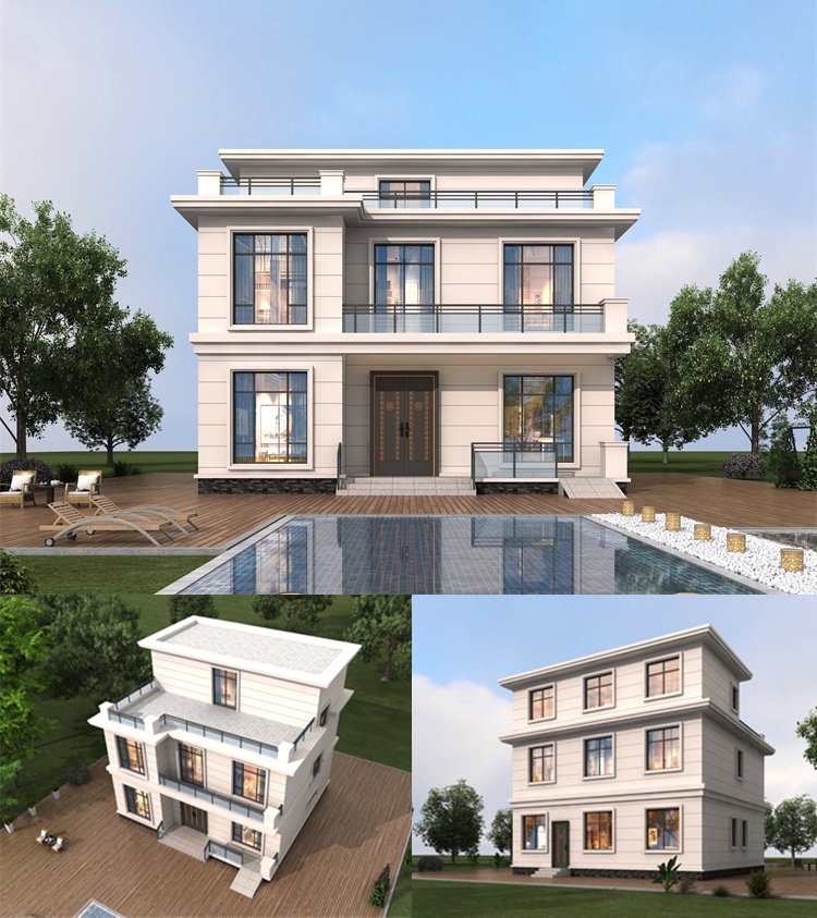 三层现代风自建房设计图1