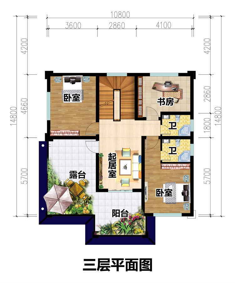 三层简欧别墅设计图4