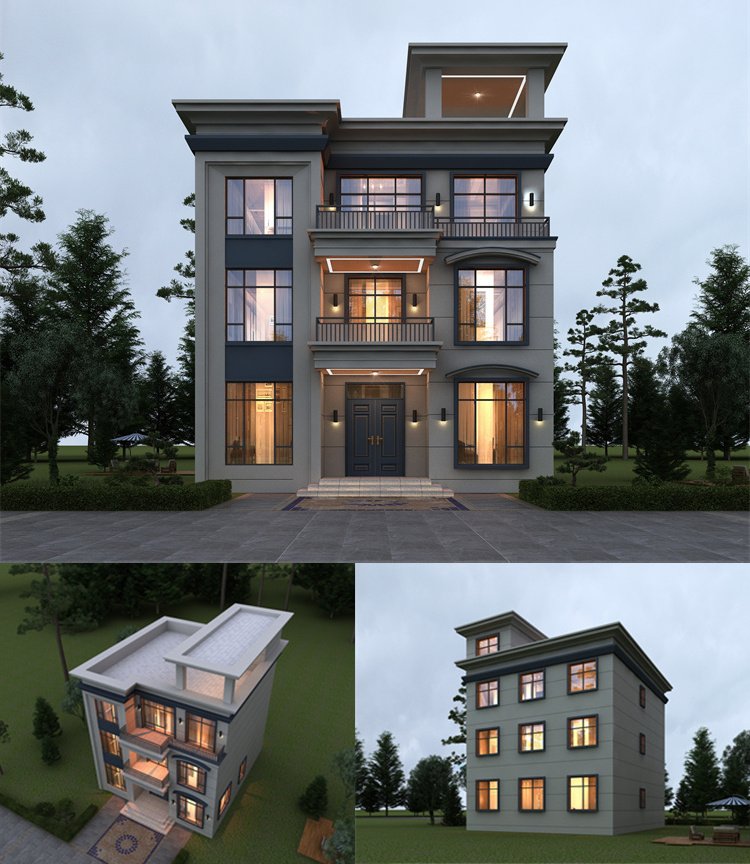 简约时尚现代风农村自建房1