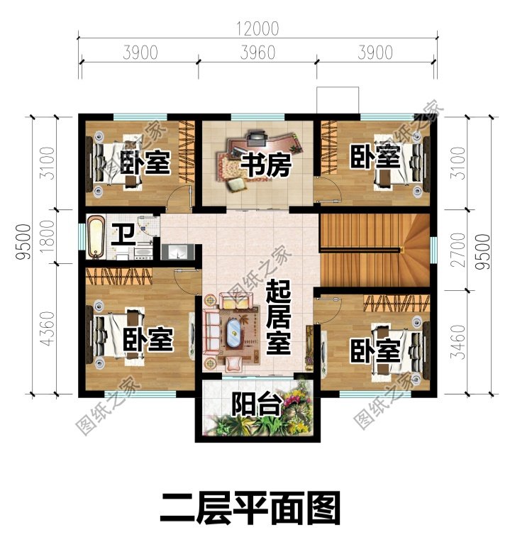流行款！二层官帽房别墅设计图，寓意升官发财添贵气，大气与文化底蕴共存！