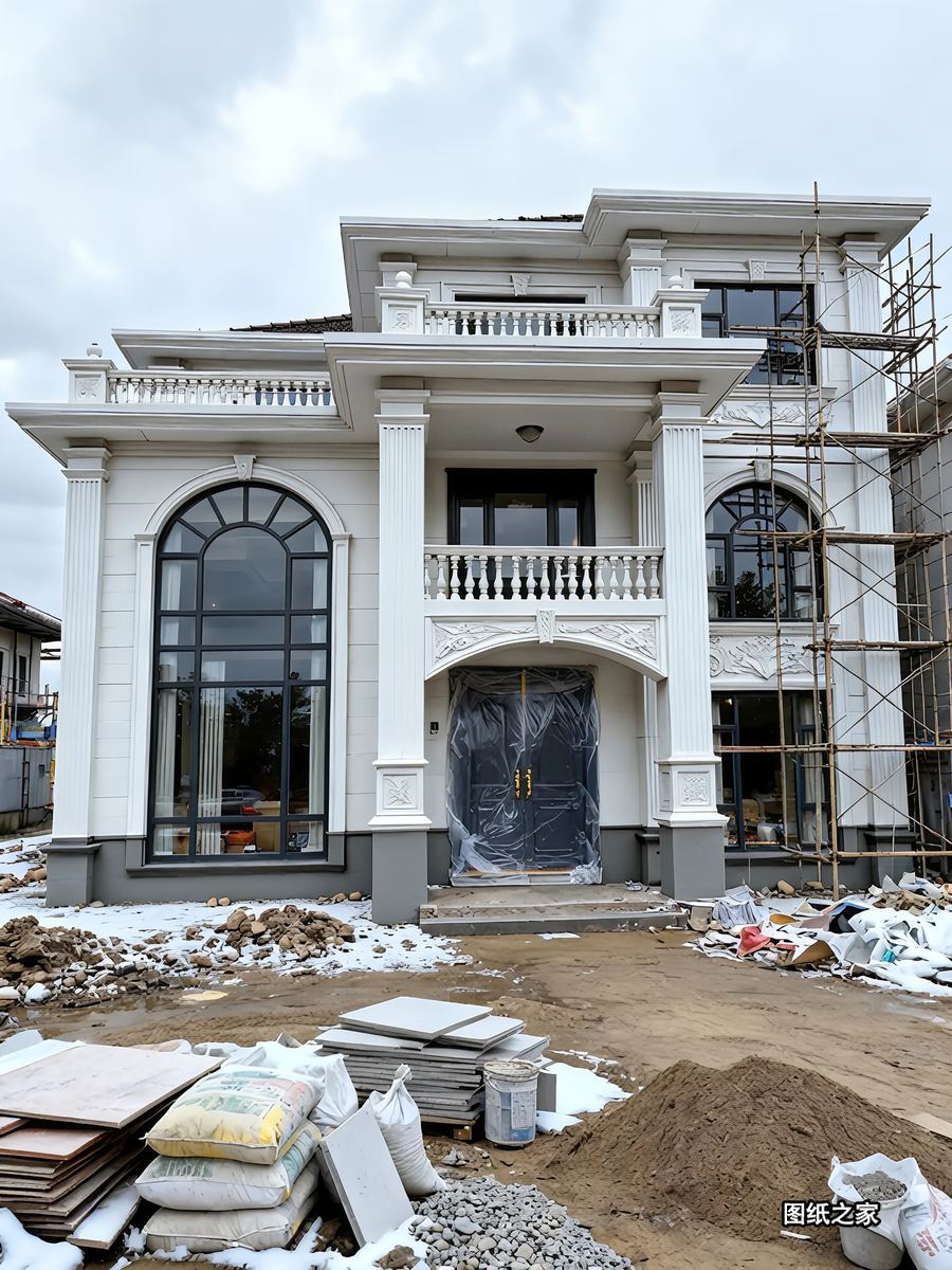 简欧自建房，低调耐看不过时 - 别墅设计效果图