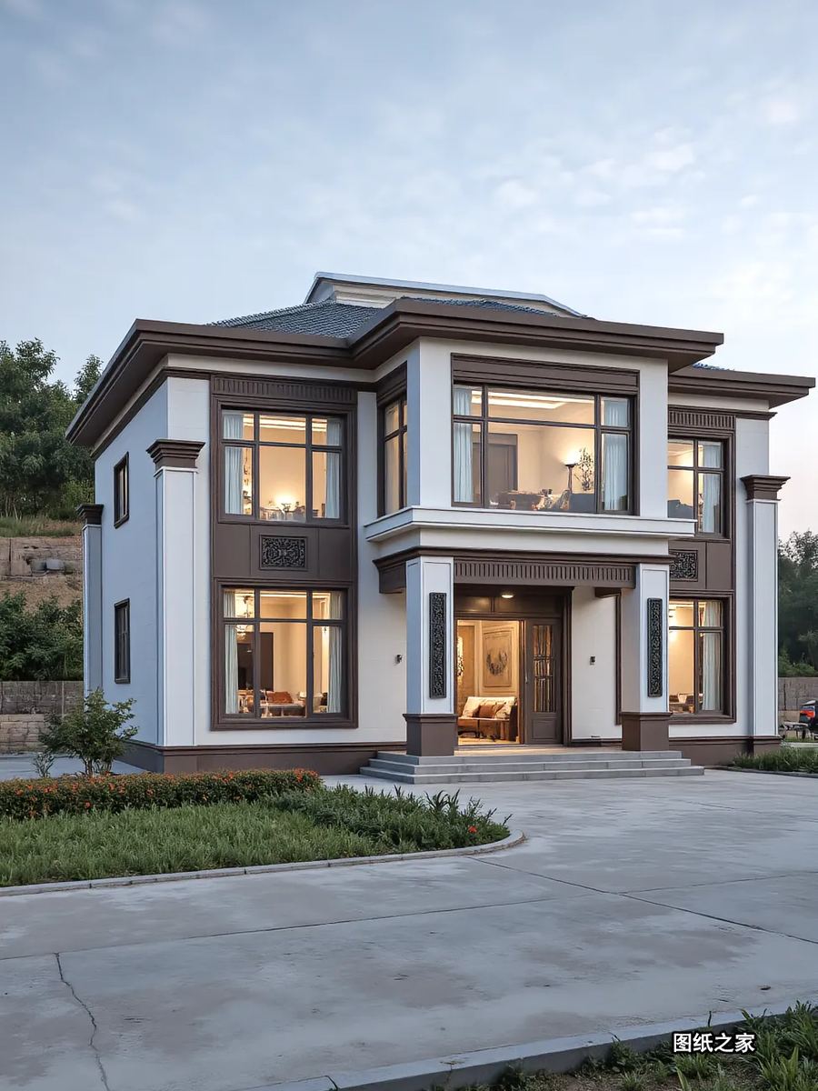 农村建一栋好房，三代人都有面子 - 别墅设计效果图