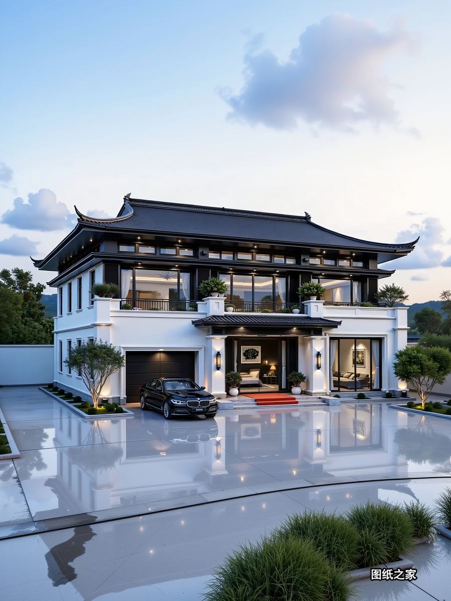 辛苦半生，回乡建一栋属于自己的家 - 别墅设计效果图