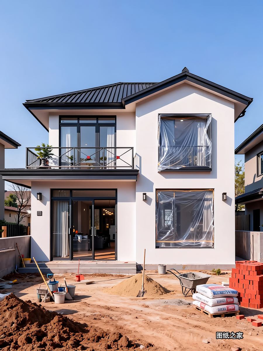 简约风自建房，经典耐看永不过时 - 别墅设计效果图