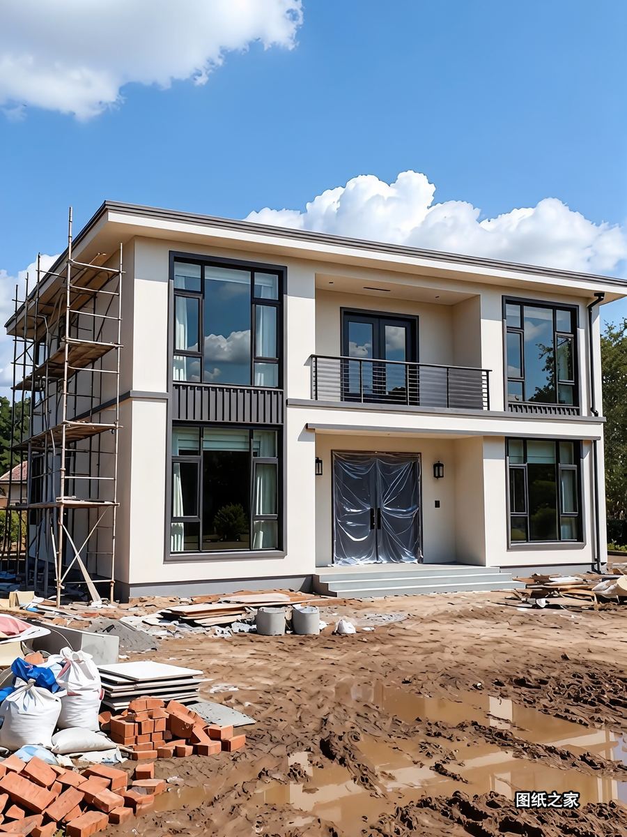 落地窗别墅设计，视野开阔心情好 - 别墅设计效果图