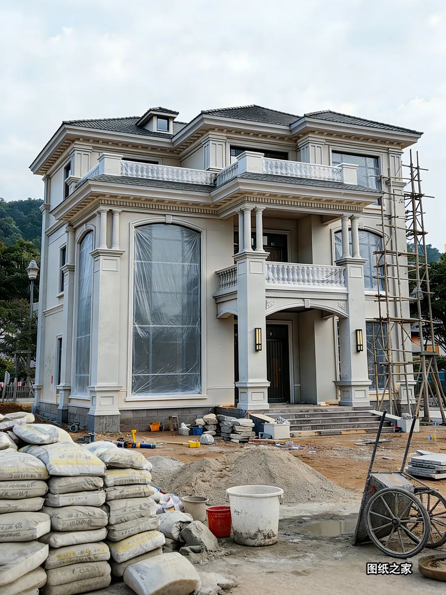 通透户型设计，农村建房首选格局 - 别墅设计效果图