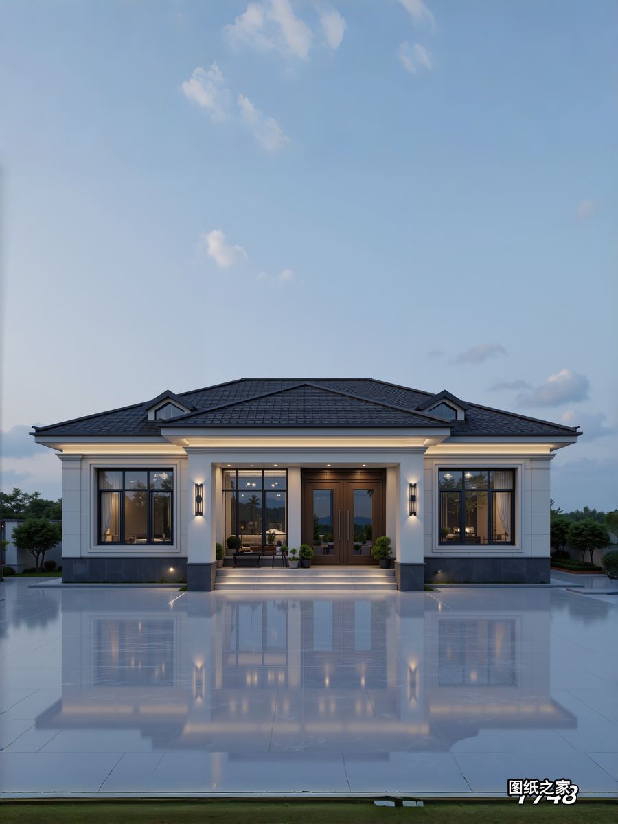 回村建别墅，就得建全村最亮眼的 - 别墅设计效果图