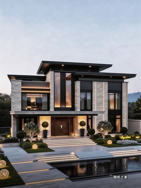 这栋自建房，路过的人都忍不住多看几眼 - 别墅设计效果图