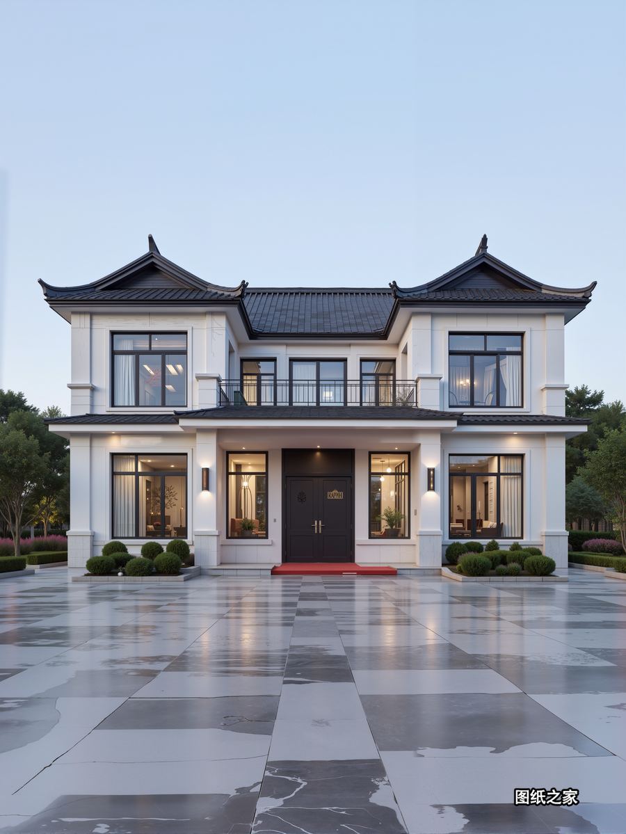 中式小院一建好，烟火气直接拉满 - 别墅设计效果图