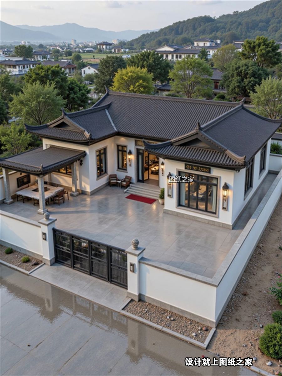 温馨一层小户型，造价亲民好施工 - 别墅设计效果图